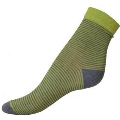 Dětské ponožky s proužky světle zelené