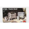 Model Miniart Accessories Steel Trash Bins 1:35