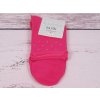 CNB Berlin ponožky DE 34323 se zdravotním nevírajícím ruličkovým lemem tm. růžové s drobnými kamínky
