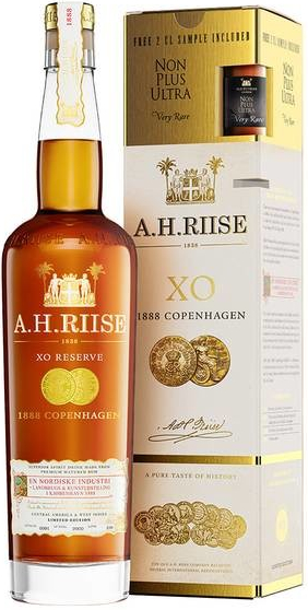 A.H. Riise 1888 Copenhagen + Non Plus Ultra Very Rare Mini 40,0% 0,72 l (karton)