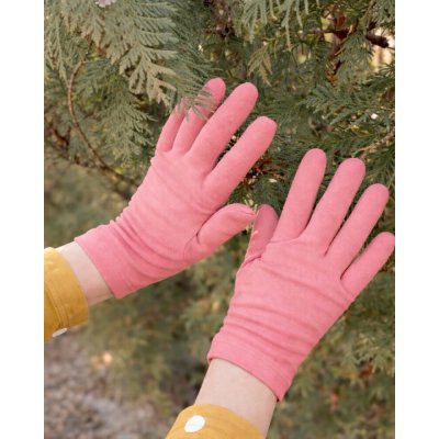 Jožánek Dětské bavlněné rukavice starorůžové – Hledejceny.cz