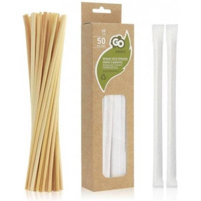 Moje Party brčka ze slámy přírodní ECO 20 cm 50 ks – Hledejceny.cz