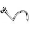 Piercing Šperky4U zahnutý piercing do nosu N0167-ST