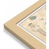 Nástěnné mapy National Geographic Evropa - nástěnná mapa Executive 118 x 92 cm Varianta: mapa v dřevěném rámu, Provedení: Pegi přírodní