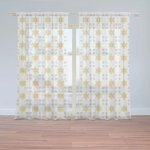 Sablio Záclony Barevné kytičky: 2ks 150x250cm – Hledejceny.cz