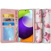 Pouzdro a kryt na mobilní telefon Pouzdro Tech-protect Wallet Samsung Galaxy A52/A52s Floral Rose