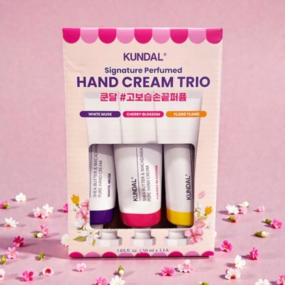KUNDAL Signature Perfumed Hand Cream Trio Hydratační a vyživující krém na ruce 3 x 50 ml – Zbozi.Blesk.cz