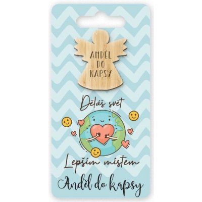 Nekupto Anděl do kapsy DĚLÁŠ SVĚT LEPŠÍM MÍSTEM NJI – Hledejceny.cz