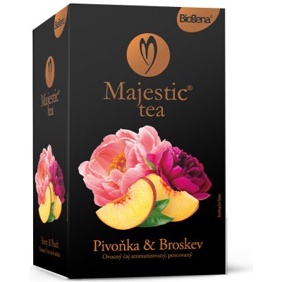 Biogena Majestic Tea Pivoňka & Broskev 20 x 2,5 g – Hledejceny.cz