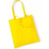 Nákupní taška a košík Zelenáčky taška s výšivkou holubičky žlutá sunflower