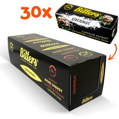Bitters energetické žvýkačky 3 ks Kokos – Hledejceny.cz