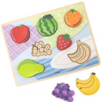 Viga puzzle s úchyty Ovoce – Zboží Dáma