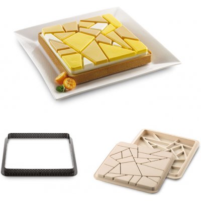 Silikomart TarteDecor Kit Tarte Liberty plastová forma prsten na koláče 18x18cm