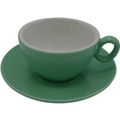 Inker šálek s podšálkem Cappuccino nebo Latté zelený 250 ml – Zboží Mobilmania