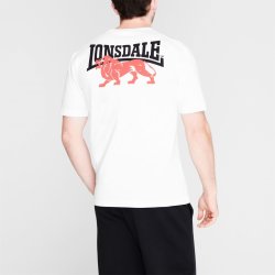 Lonsdale Japan tričko pánské white Bk Lion
