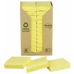 Samolepicí bloček, žlutá, 38x51 mm, 24x100 listů, recyklovaný, 3M POSTIT – Hledejceny.cz