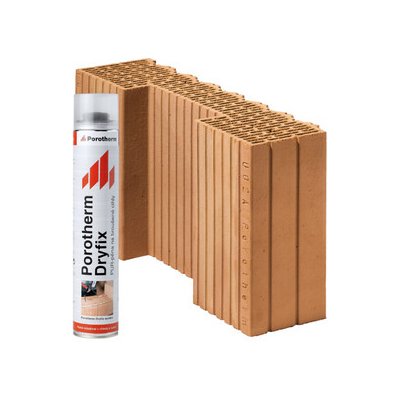 Wienerberger Cihla broušená poloviční koncová Porotherm 50 EKO+ Profi Dryfix 1/2 K P8 500×125×249 mm