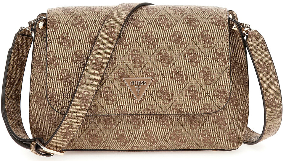 Guess taška MERIDIAN FLAP crossbody HWSG8778200-LTL Hnědý