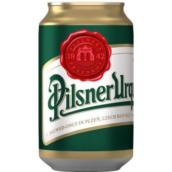 Pilsner Urquell světlý ležák 12° 4,4% 0,33 l (plech)