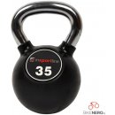 inSPORTline Kettlebell Pogumovaná s chromovou rukojetí 35 kg