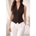 Elegant společenská vesta černá – Zboží Dáma