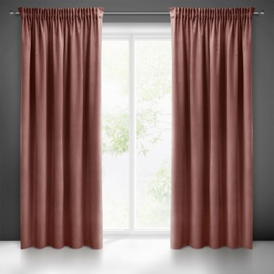 Pierre Cardin ZATEMŇOVACÍ ZÁVĚS NA PÁSCE PIERRE CARDIN SIBEL 140X270 CM STARORŮŽOVÁ – Hledejceny.cz