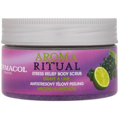 Dermacol Aroma Ritual Stress Relief tělový peeling Grape and Lime 200 g – Hledejceny.cz