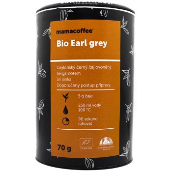 Mamacoffee černý čaj Earl Grey Organic sypaný Tradiční 70 g