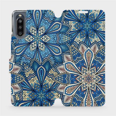 Mobiwear - Sony Xperia 10 IV - V108P Modré mandala květy – Zboží Živě