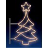 Vánoční osvětlení CITY SM-990022 Světelný motiv Stromek s hvězdou série STANDARD s držákem teplá studená bílá