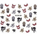 Samolepky na nehty glitrové Halloween 919D – Zboží Dáma