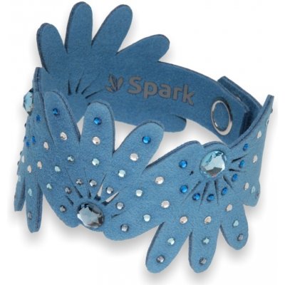 Spark náramek se Swarovski Elements krystaly modrý Daisy BDAISY1LBAQDB Aqua