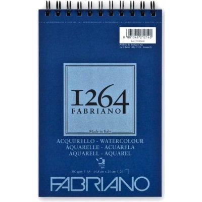 Fabriano Blok na akvarel 1264 A4 300g² 25% Bavlna 30 listů – Sleviste.cz