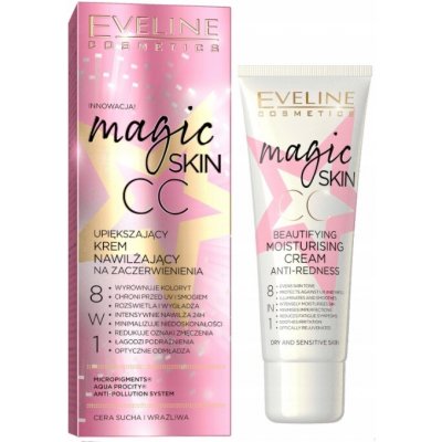 Eveline Cosmetics Magic Skin CC zkrášlující hydratační krém na zarudnutí 50 ml – Zboží Mobilmania