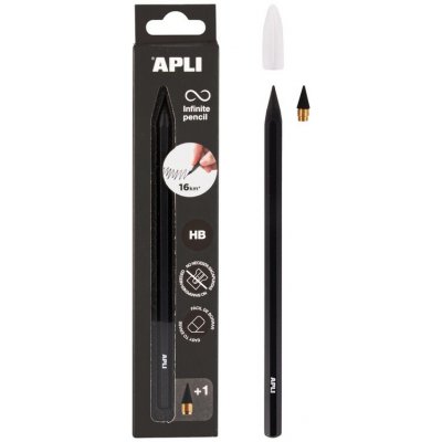 Apli Infinite Nekonečná tužka černá 2 kusy hrotu, délka psaní 16 km bez ořezávání – Hledejceny.cz