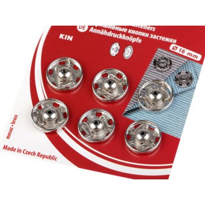 Kovové patentky Ø16 mm nikl – Zboží Dáma