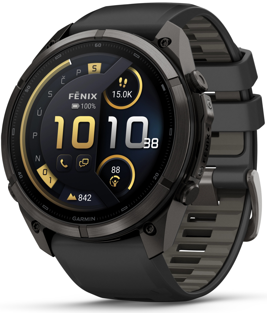 Garmin Fenix 9 Pro 47 mm AMOLED inReach Carbon Gray DLC Black/Pebble 010-04336-11 na Heureka.cz