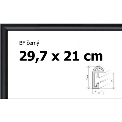 BFHM Plastový rám 29,7x21cm A4 černý – Zboží Mobilmania