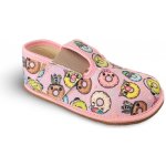 Pegres bačkory barefoot BF01 Donut růžové – Zboží Dáma