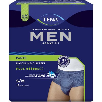 Tena Men Pants Plus M 9 ks – Zbozi.Blesk.cz
