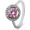 Prsteny Brilio Silver Luxusní stříbrný s růžovým zirkonem RI033W