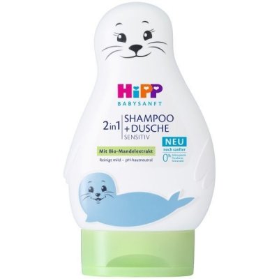 Hipp Babysanft Sensitive dětský šampon na tělo a vlasy Seal 200 ml – Sleviste.cz