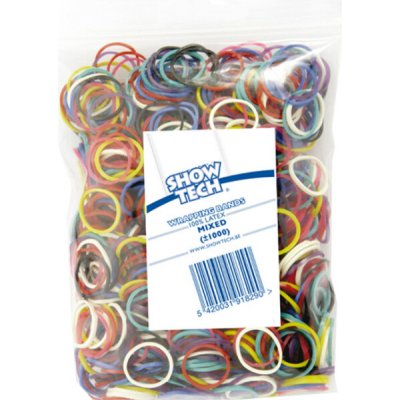 Show Tech latexové gumičky barevné 1000 ks – Zboží Dáma