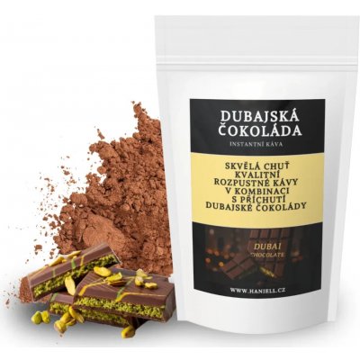 Haniell Rozpustná káva Dubajská čokoláda trendová čokoládová inspirace 200 g – Hledejceny.cz