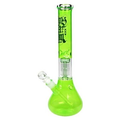 Amsterdam Skleněný bong s perkolací Green 42 cm – Zbozi.Blesk.cz