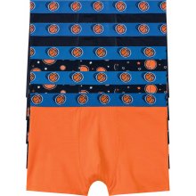 Pepperts! chlapecké boxerky s BIO bavlnou 5 kusů vzorovaná / tmavě modrá / oranžová