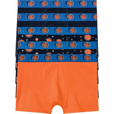 Pepperts! chlapecké boxerky s BIO bavlnou 5 kusů vzorovaná / tmavě modrá / oranžová – Zboží Dáma