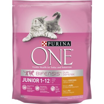 Purina ONE Bifensis Junior s kuřecím a celozrnnými obilovinami 800 g