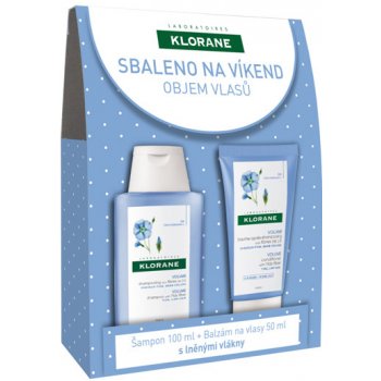 Klorane Len šampon 100 ml + balzám 50 ml dárková sada