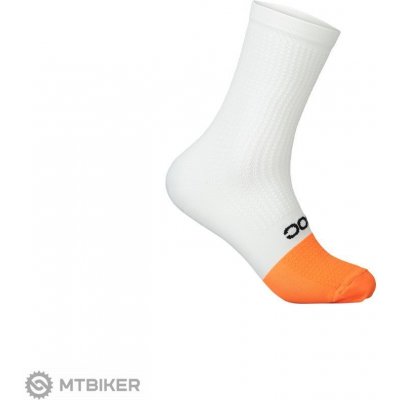 POC Flair Sock Mid Hydrogen White/Zink Orange – Zbozi.Blesk.cz